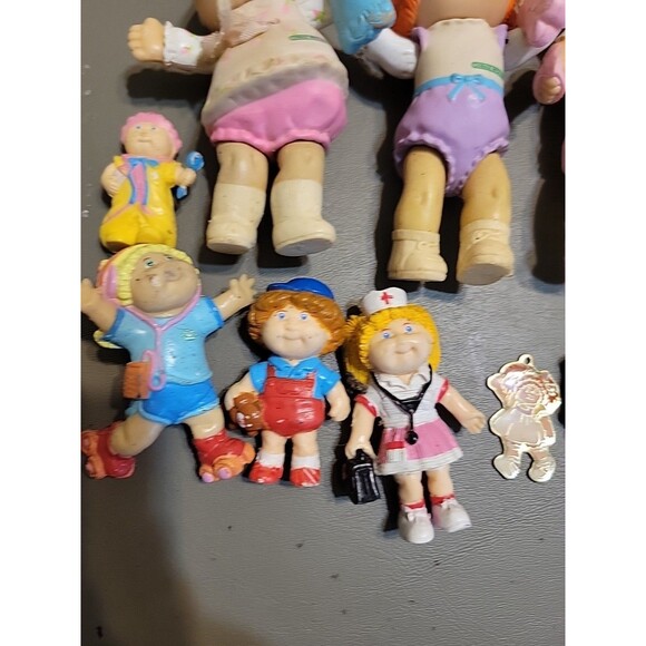 Vtg Cabbage Patch Kids Mini Pvc Lot Figures 1980's Rubber Plastic 3" Toys - Picture 6 of 7